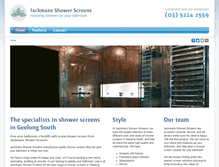 Tablet Screenshot of jackmanshowerscreens.com.au